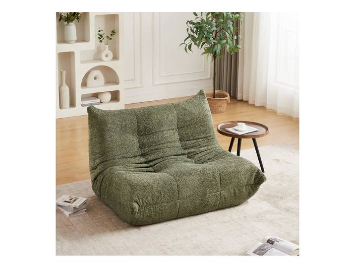 MIBODE Sitzsack Sitzsack 2-Sitzer Lazy-Sofa mit Rückenstützung, Chenille, Grün (1-teilig), Fertig geliefert, direkt nutzbar. Formgebung bis zu 72 Std.