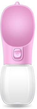 Smart Shopping Spot Portable Dog Water Bottle Leakproof Travel Dispenser For Dogs And Cats Outdoor Hydration pink 350ml
