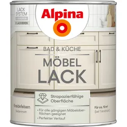 Alpina  Bad  &  Küche  Möbel-Lack  Kreidefelsen  Seidenmatt  0,75  Liter