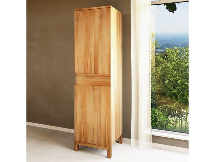 Wäscheschrank mit Einlegeböden LINO Kernbuche