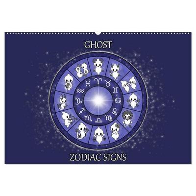 Geister Sternzeichen (Wandkalender 2026 DIN A2 quer), CALVENDO Monatskalender