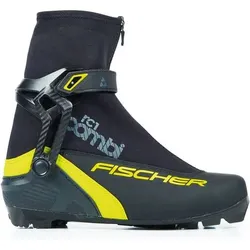FISCHER Herren Skating-Langlaufschuhe RC1 COMBI, Größe 43 in Schwarz Schwarz