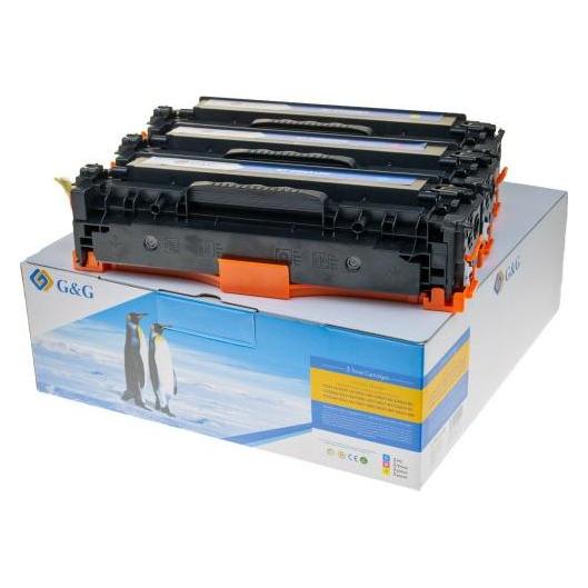 G&G Toner 3er Color Set für HP 125A /128A/131A C/M/Y (C, M, Y) (14993)