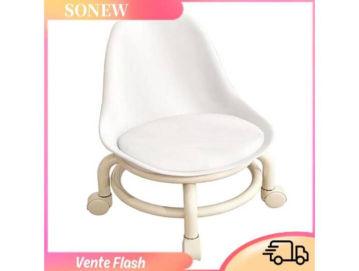 Sonew tabouret à roulettes de faible hauteur Sonew tabouret bas avec roulettes Tabouret roulant bas pour meuble tabouret