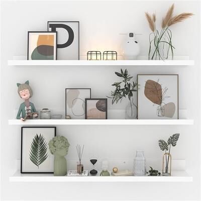 No "36 Inch Large Floating Shelves for Wall Set of 3 - 2.67""D x 35.82""W x 5.51""H"