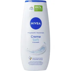 4x NIVEA, Duschmittel, Creme Soft Pflegedusche (250 ml)