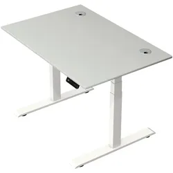 Kerkmann Steh-Sitztisch »Move 2 Plus« 120 x 80 cm - Gestell weiß grau, 120x127x80 cm