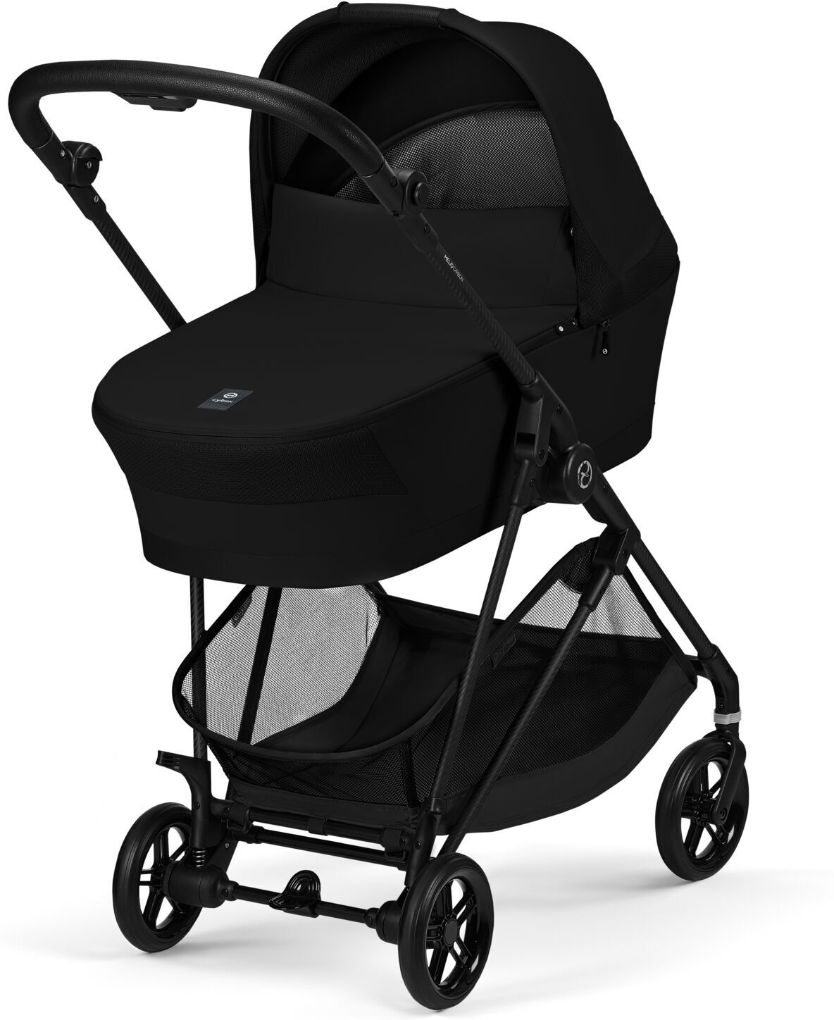 Kinder-Buggy CYBEX "Cybex Gold, Melio Carbon", Baby, schwarz (magic schwarz), Kinderwagen Kinder-Buggy