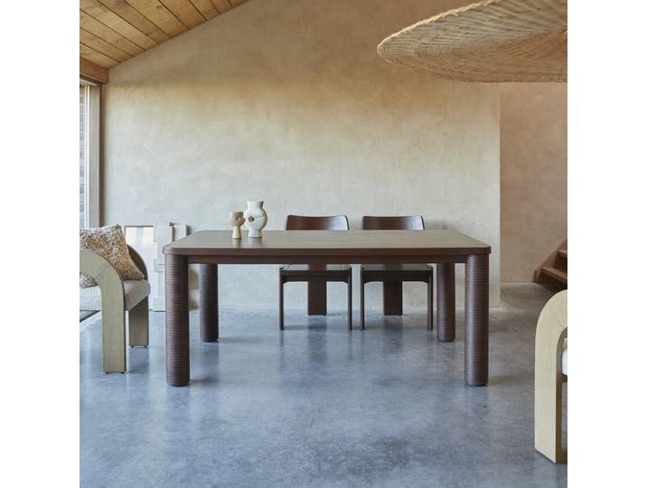 Tisch aus Mindiholz 6-8 Pers. Leandro - Braun - Mindi