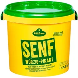 Kühne Senf »würzig-pikant« 2500 g gelb