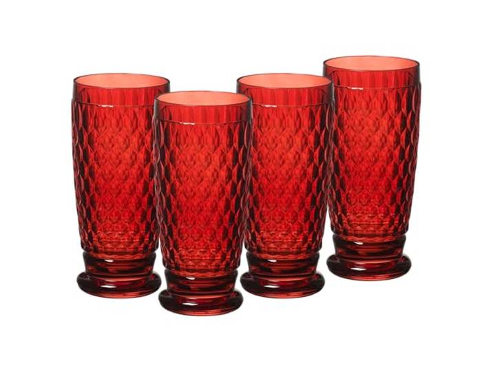 Villeroy & Boch Boston Coloured 4er Set Longdrinkglas rot