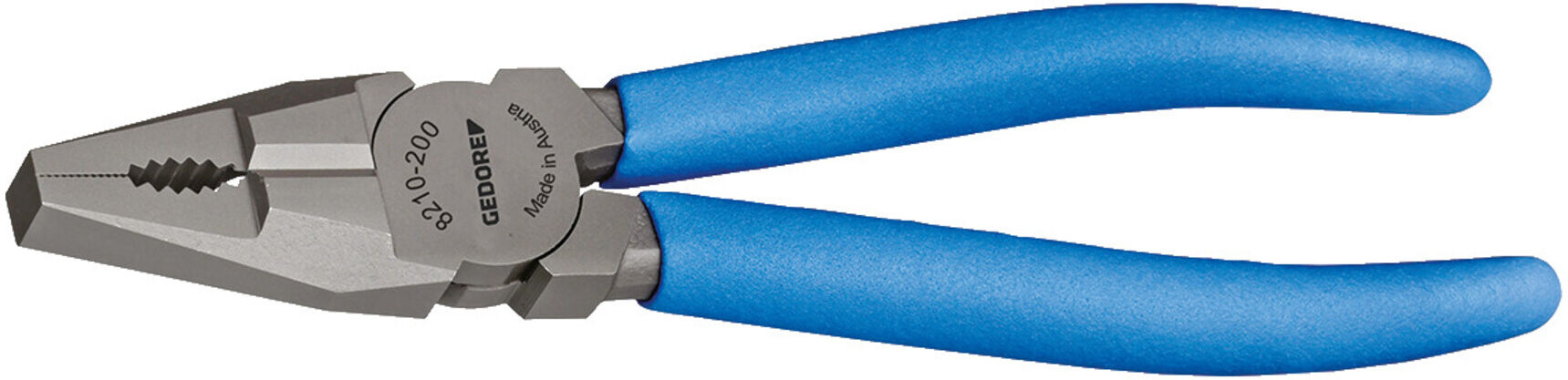 Gedore Kombizange zum Schneiden/Halten/Drehen, lange Schneiden, Antirutsch-Griff, DE-Modell, Länge 160 mm, 8210-160 TL (6711340)