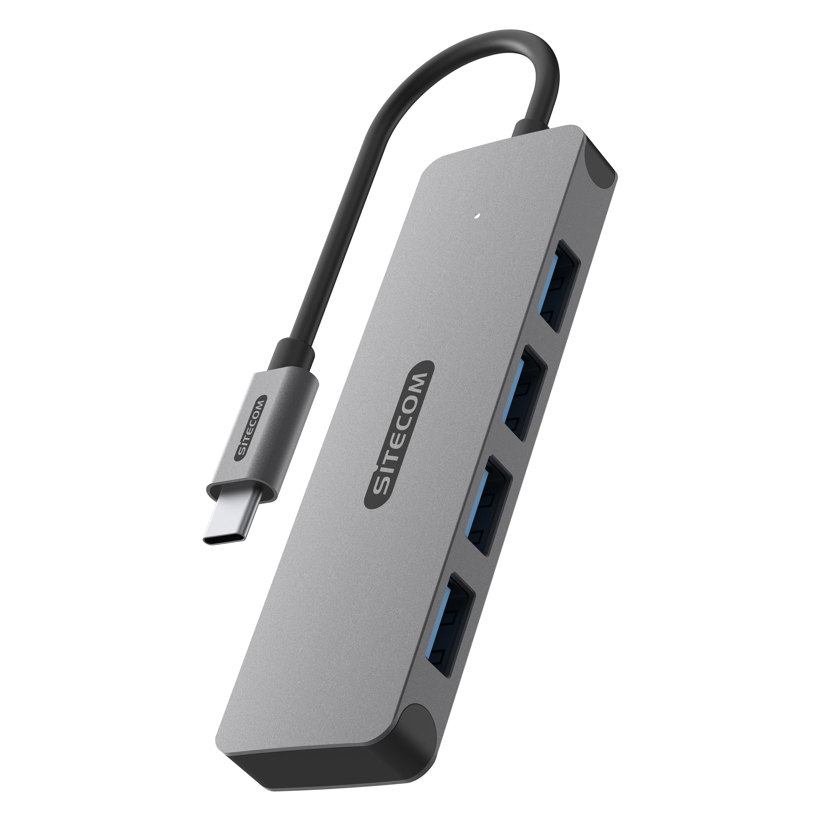 Sitecom CN-5009 USB-C zu 4x USB-A Hub (USB-C, 4 Ports) (CN-5009)