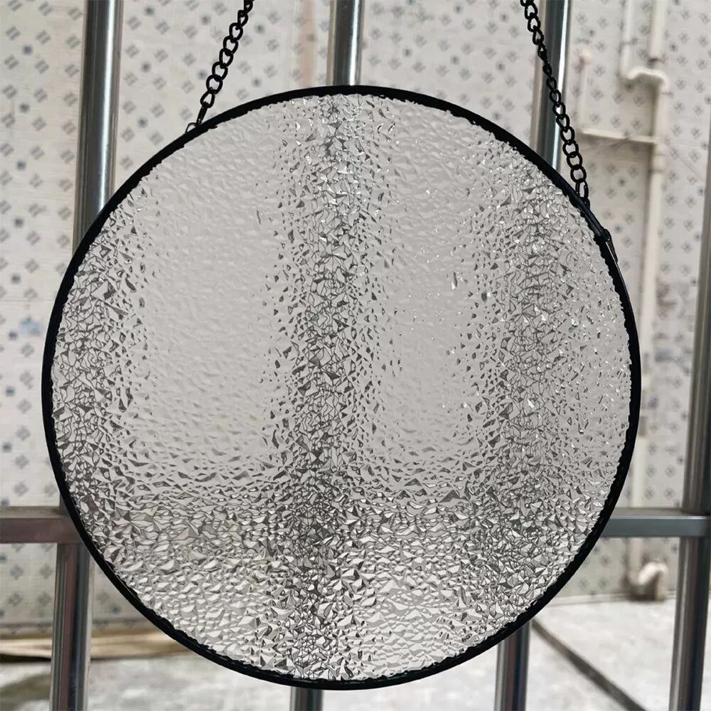 INF Elegantes Glas-Hängeornament mit schwarzem Rahmen – Kreative DIY-Dekoration M