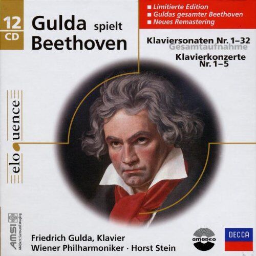 Friedrich Gulda - Gulda spielt Beethoven: Klaviersonaten 1-32 + Klavierkonzerte 1 - 5 - Preis vom 04.10.2026 03:51:26 h