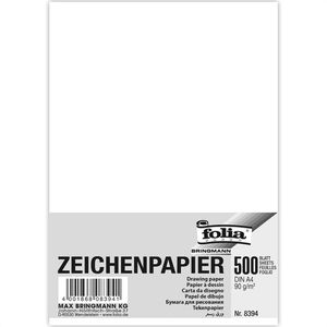 Folia Zeichenblock 8394, A4, 90 g/m², weiß, 500 Blatt