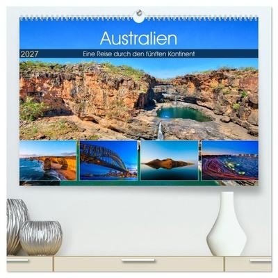 Australien - Travel The Gravel (hochwertiger Premium Wandkalender 2027 DIN A2 quer), Kunstdruck in Hochglanz