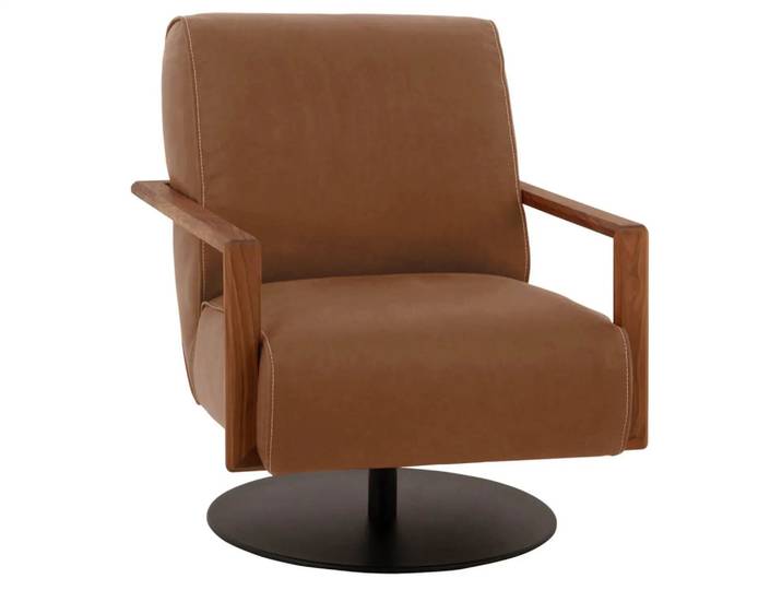 Sessel Iris Basic Koinor / Farbe: Chai / Material: Leder Basic