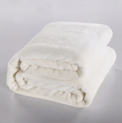 Inspire Curations Solid Color Flannel Bed And Sofa Blanket white 150x200cm