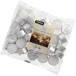 PAPSTAR 450 Teelichte Ø 39 mm · 22 mm weiss · mit langer Brenndauer 8 h