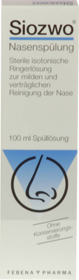 Febena Pharma GmbH SIOZWO Nasenspülung Konservierungsstofffrei 100 ml 01300773