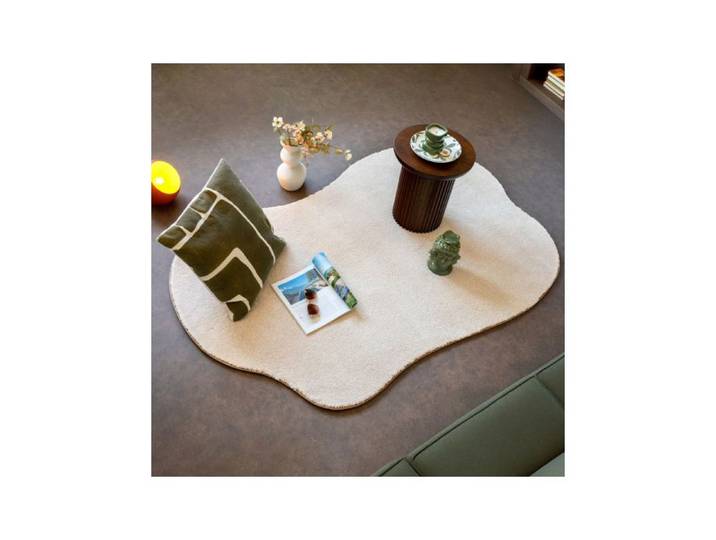 Tapis contemporain de forme organique - Select - Ecru - 160 x 240 cm