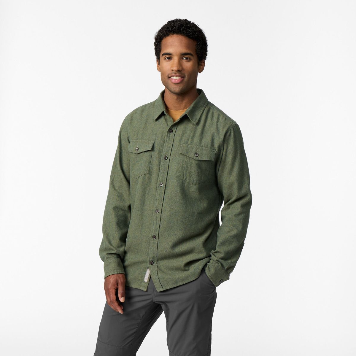 Royal Robbins Bristol Organic Cotton Twill Long Sleeve fiddlehead (255) XXL Y722025255XXL