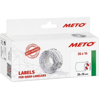 METO Preis-Etiketten 9506167 Permanent haftend Etiketten-Breite: 26 mm Etiketten-Höhe: 16 mm Weiß 1 St.
