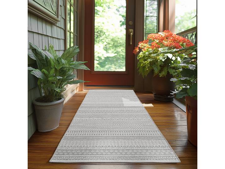 Tapis de couloir Desert 1303 80 x 250cm Gris/Gris