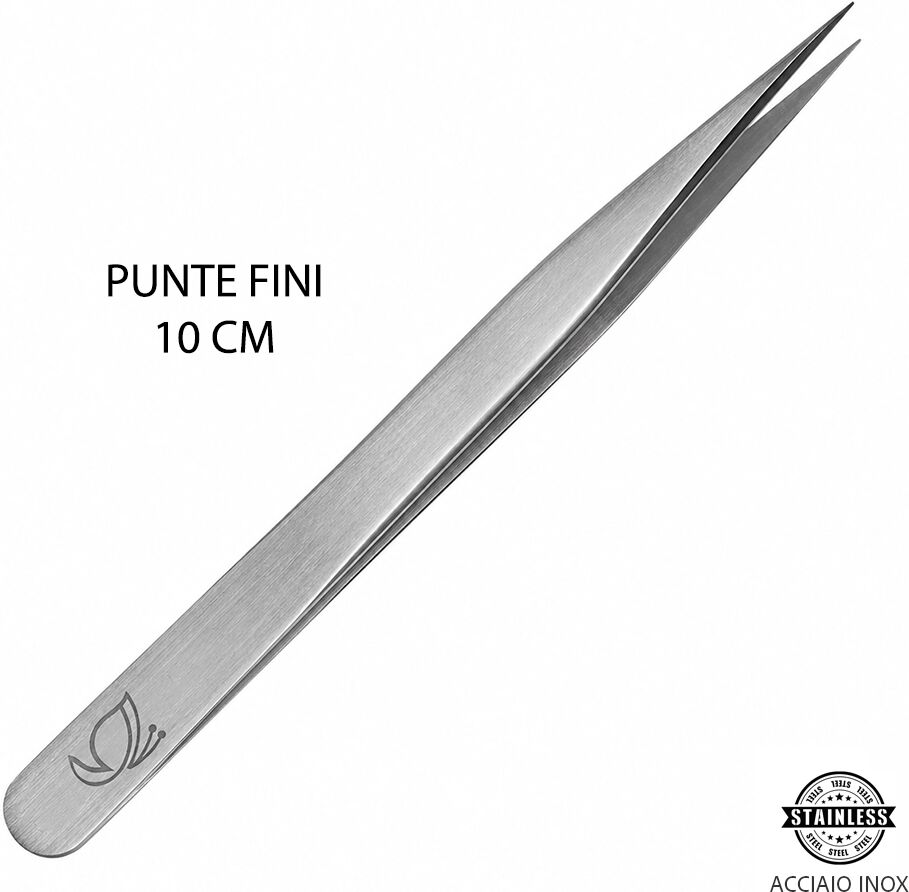 Tuttoperlestetica Pinzetta per Sopracciglia a Punta Fine in Acciaio Inox