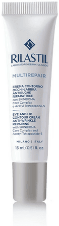 Rilastil Multirepair Crema Contorno Occhi e Labbra Antirughe Riparatrice 15 ml