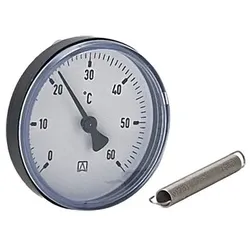 Anlegethermometer DN 63 mm, für Rohre 3/8" - 1 1/2" von 0 - 120°