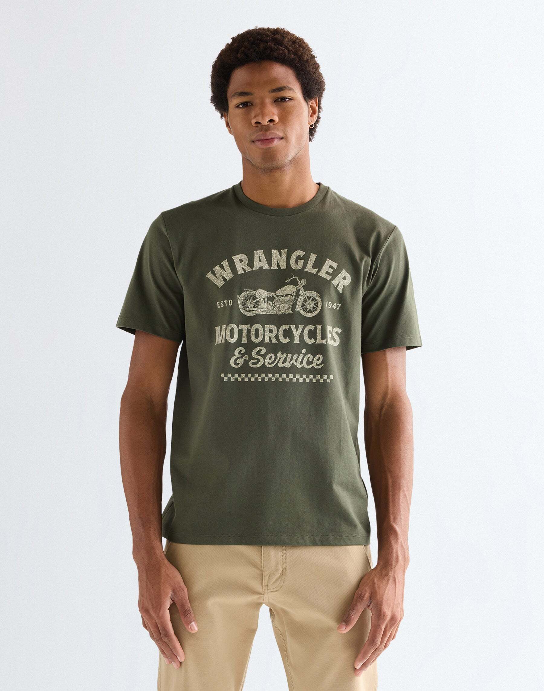 T-Shirt WRANGLER "WRANGLER T-Shirt Americana", Herren, Gr. XL, grün, Obermaterial: 100% Baumwolle CO., Shirts T-Shirt grün XL