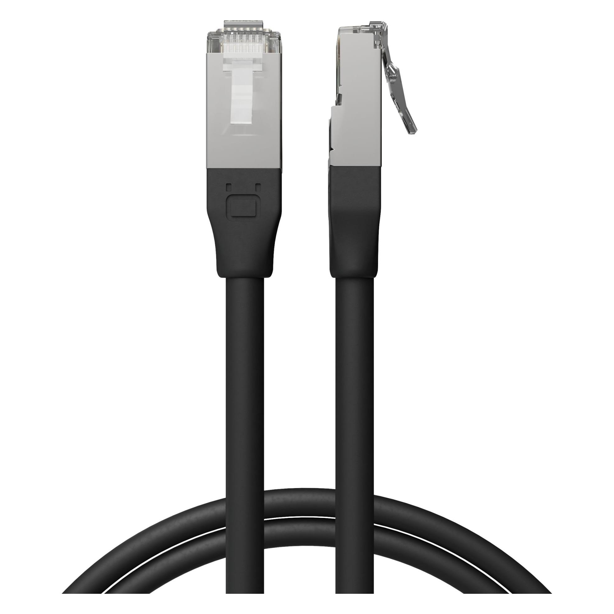 Broadbe Outdoor Patch Cable 10G Black 1m (1 m) (BTP-O26C6A-BK-1M)