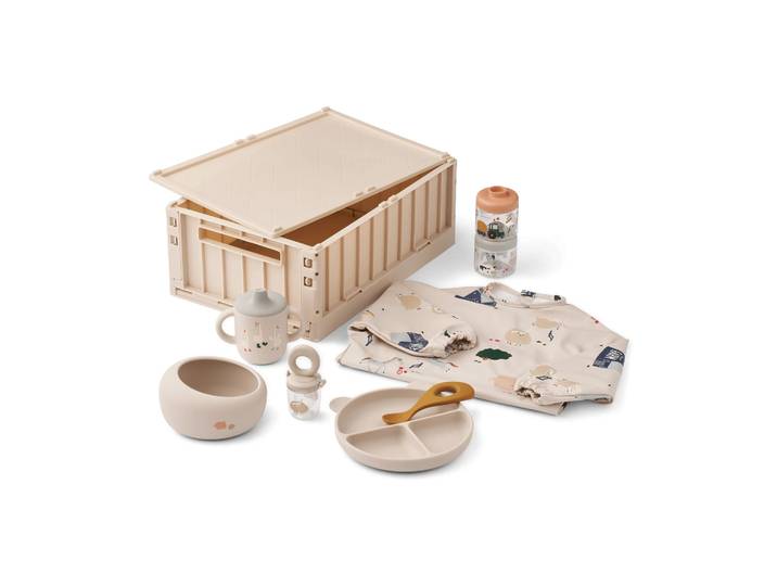 Liewood Coffret repas pour bébé Meera Baby Mealtime Farmlife-Sandy
