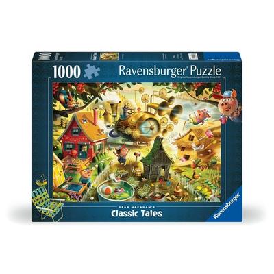 Erwachsenenpuzzle 1000 Teile - Dean MacAdam: Aufgepasst, kleine Schweinchen!