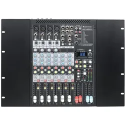 Omnitronic LMC1422FX USB MISCHPULT (Studio- und Livemixer), Mischpult, Schwarz