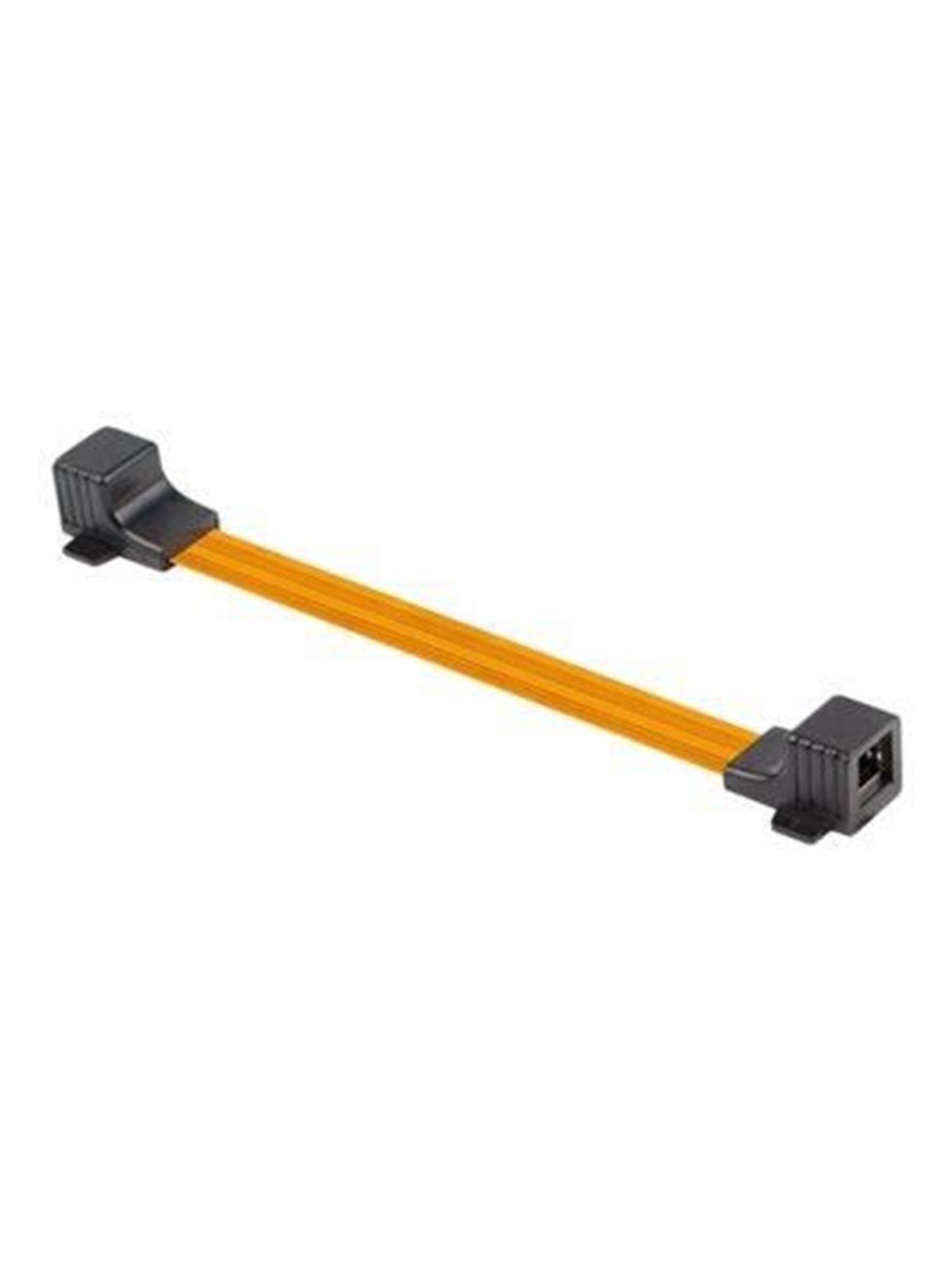Lanberg network coupler - 17 cm - black orange - Schwarz