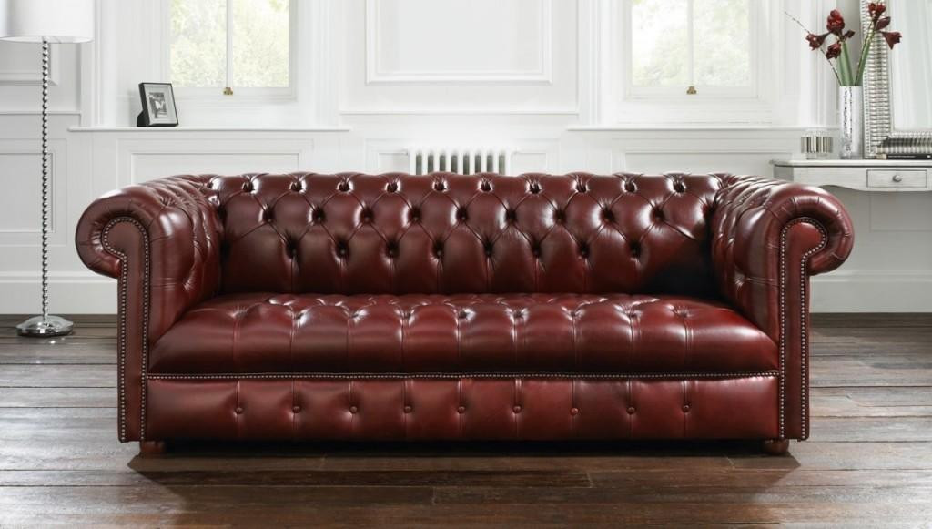 Chesterfield 3-zits designbank voor volwassenen
