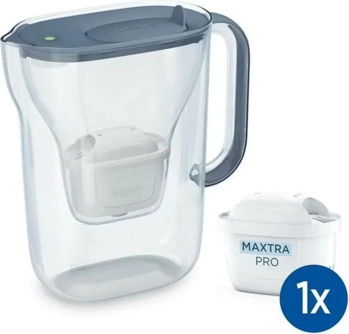 Brita Style Essential mit Maxtra Pro Pure Performance Filter, 2,4 l, graublau