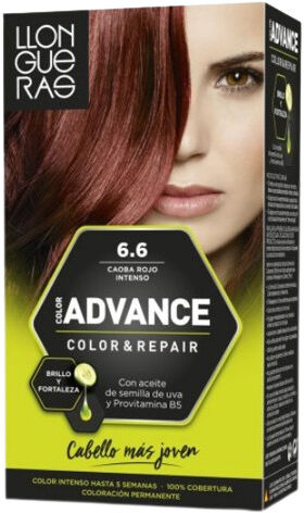 Llongueras Color Advance Color & Repair 6.6 Caoba Rojo Intenso
