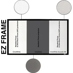 ezFrame – Rahmen Leinwände-Elite Screens- fixed frame projection screens, Ez frame Projektionsleinwand Beamer-Elite Screens, Beamer Leinwand, Projektionsleinwand, Heimkino CineWhite / Widescreen 16:9) / 120" (266 x 149 cm)