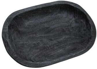 Storied Home "Hand-Carved Paulownia Wood Bowl - 14.5""L x 10.3""W x 2.0""H"