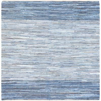 Livabliss Carabello Handmade Casual Denim Stripe Area Rug