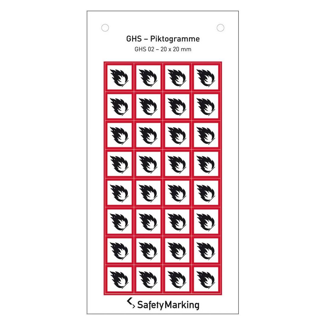 SafetyMarking GHSGefahrenpiktogramm Symbol 02 Flamme (30.3550.02)