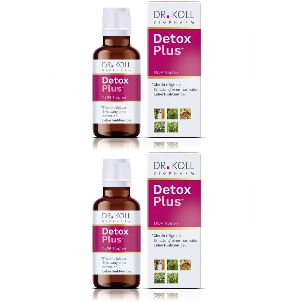 Detox Plus Dr.Koll Gemmo Komplex Cholin Tropfen x2 2x50 ml