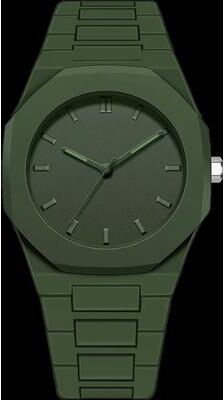 Uplift Picks TOMI Minimalist Mens Quartz Watch Simple Style Casual Wristwatch green