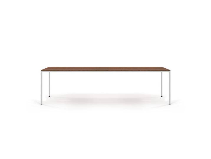Willisau Dino Esstisch Massivholz - Nussbaum geölt - Edelstahl - 220 Modern, Natur, Zeitlos