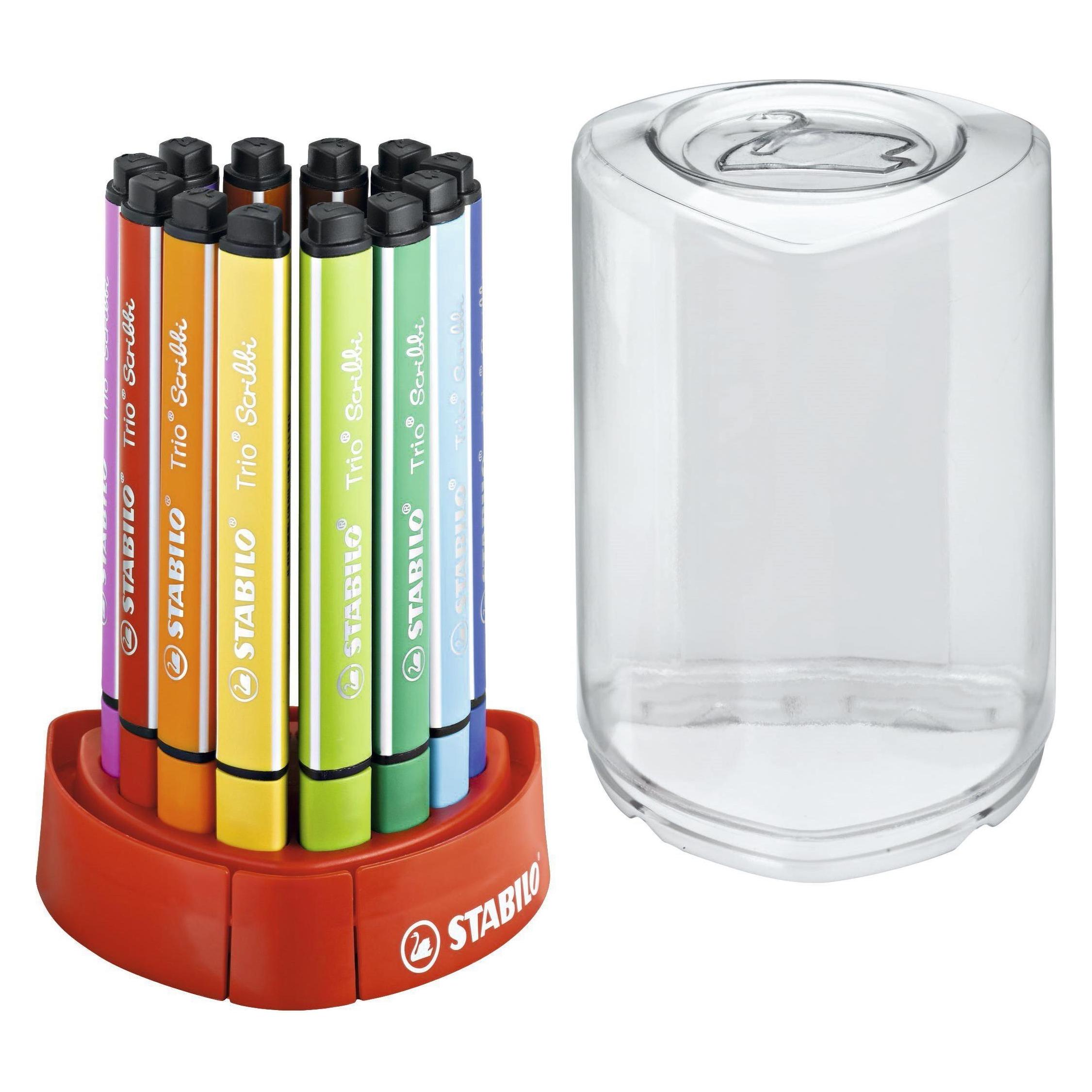 Stabilo Trio Scribbi Gefederter Dreikant-Filzstift (12x) (368/12-01)