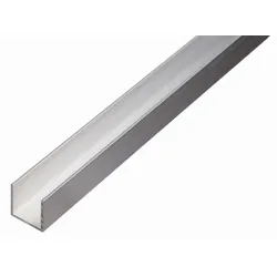 Alberts® BA-Profil, U-Form, Alu, Länge 2,6m, versch. Größen-20 x 20 mm-1,5 mm